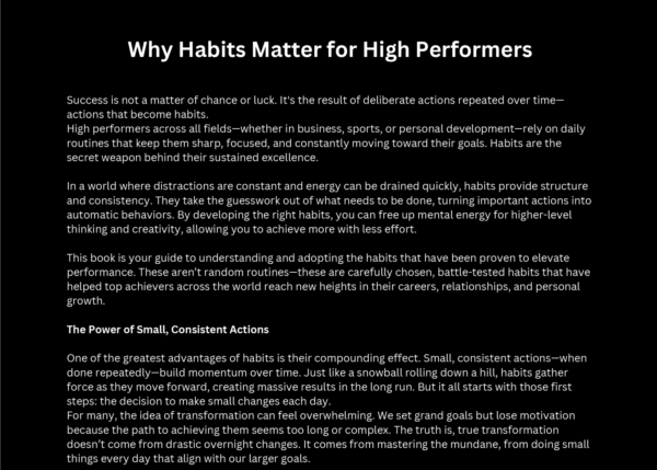 The Superior Men High Performance Habit Blueprint - Image 2